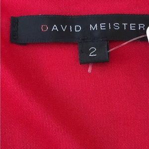 David Meister size 2, red dress . Mid thigh/above knee